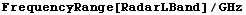 FrequencyRange[RadarLBand]/GHz