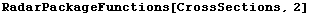 RadarPackageFunctions[CrossSections, 2]