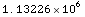 1.1322636127395243`*^6