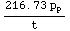 (216.729548704614` p _ p)/t